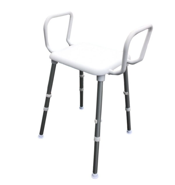 Redgum Space Saver Shower Stool with Handles