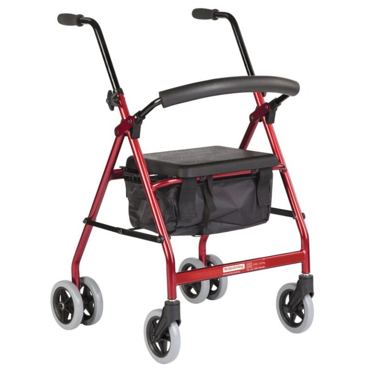 BetterLiving Push Down Wheeled Walker - Scooters and Mobility